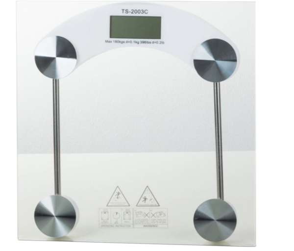 Elektronische Personenwaage 180 kg, Glas-LCD – Bild 5